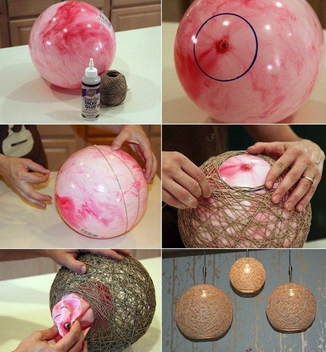 Samodzielnie wykonane abażury