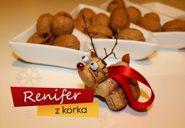 Reniferek z korka