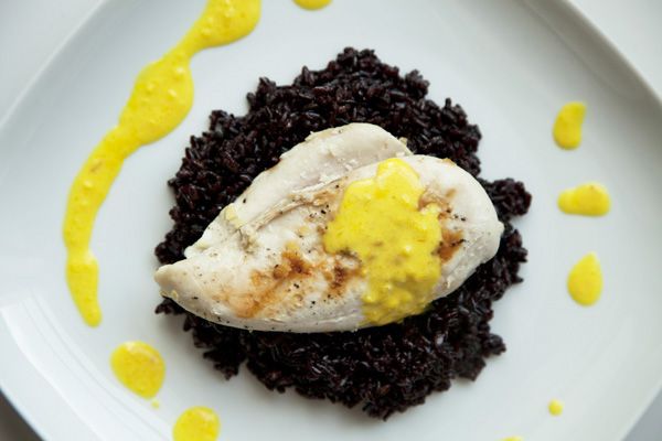 Filet na czarnym ryżu