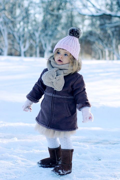 Zimowa stylizacja małej damy