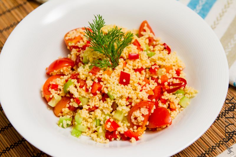 Kasza jaglana z pomidorkami