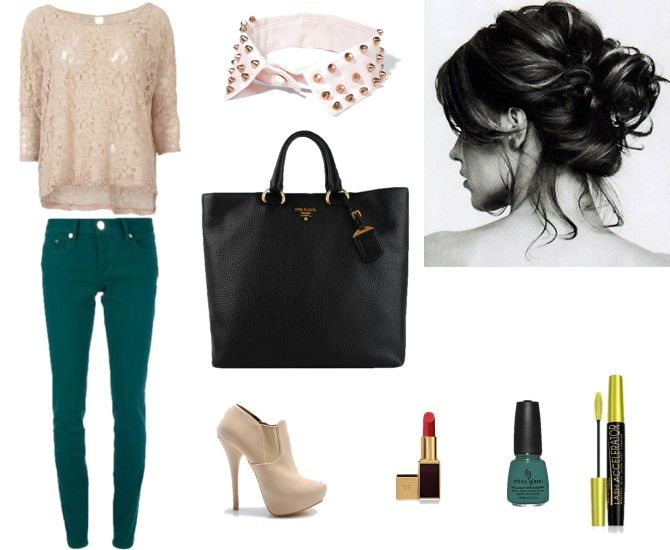 Modny zestaw z kosmetykami