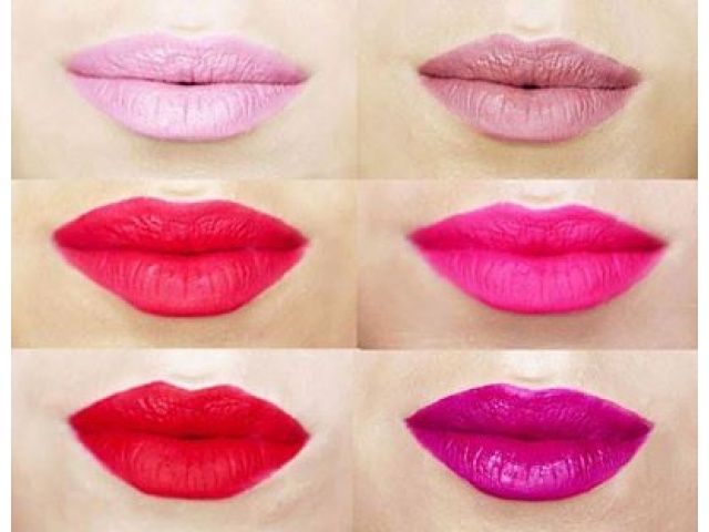 Kolorowe usta makijaż