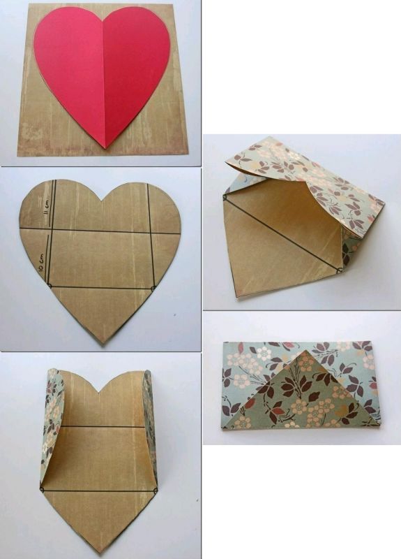 Koperta serce DIY