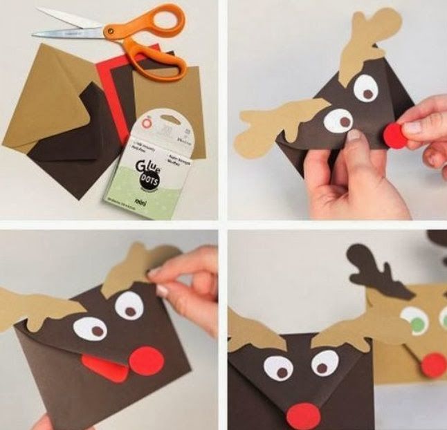 Koperta świąteczna renifer