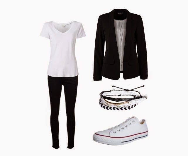 Sportowa elegancja biel i czerń