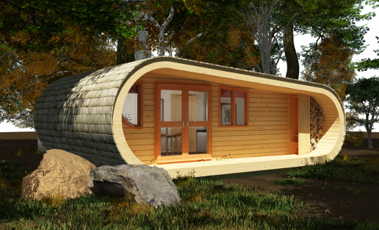 Oryginalny dom drewniany