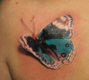 Tatuaż motyl 3D