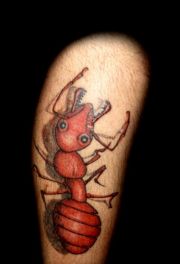 Tatuaż mrówka
