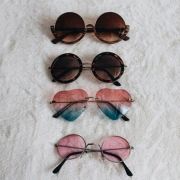 Kolorowe leonki okulary
