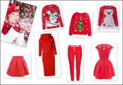 Czerwone świąteczne ubrania