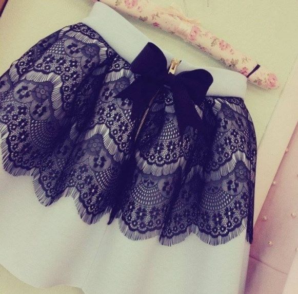 Cudna spódnica koronki