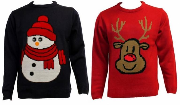 Dwa sweterki świąteczne